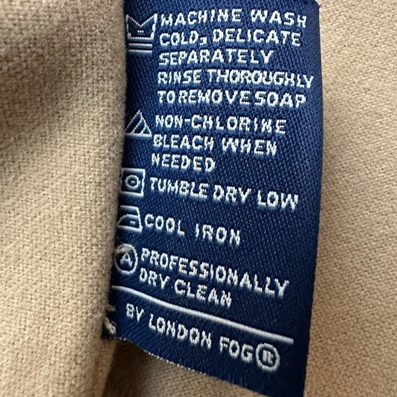 London Fog Limited Edition Trench Coat Beige Removable Lining Women’s Size 18 W - Picture 5 of 11